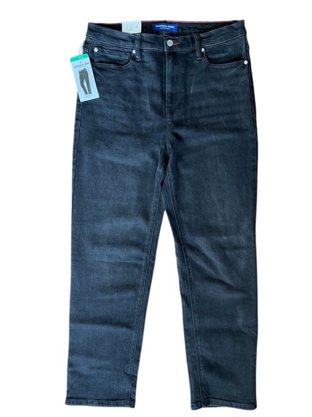 NWT Scotch & Soda High Five Slim Black Jean Size 12